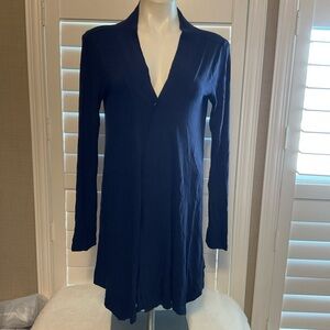 Navy Long Sleeve Cardigan